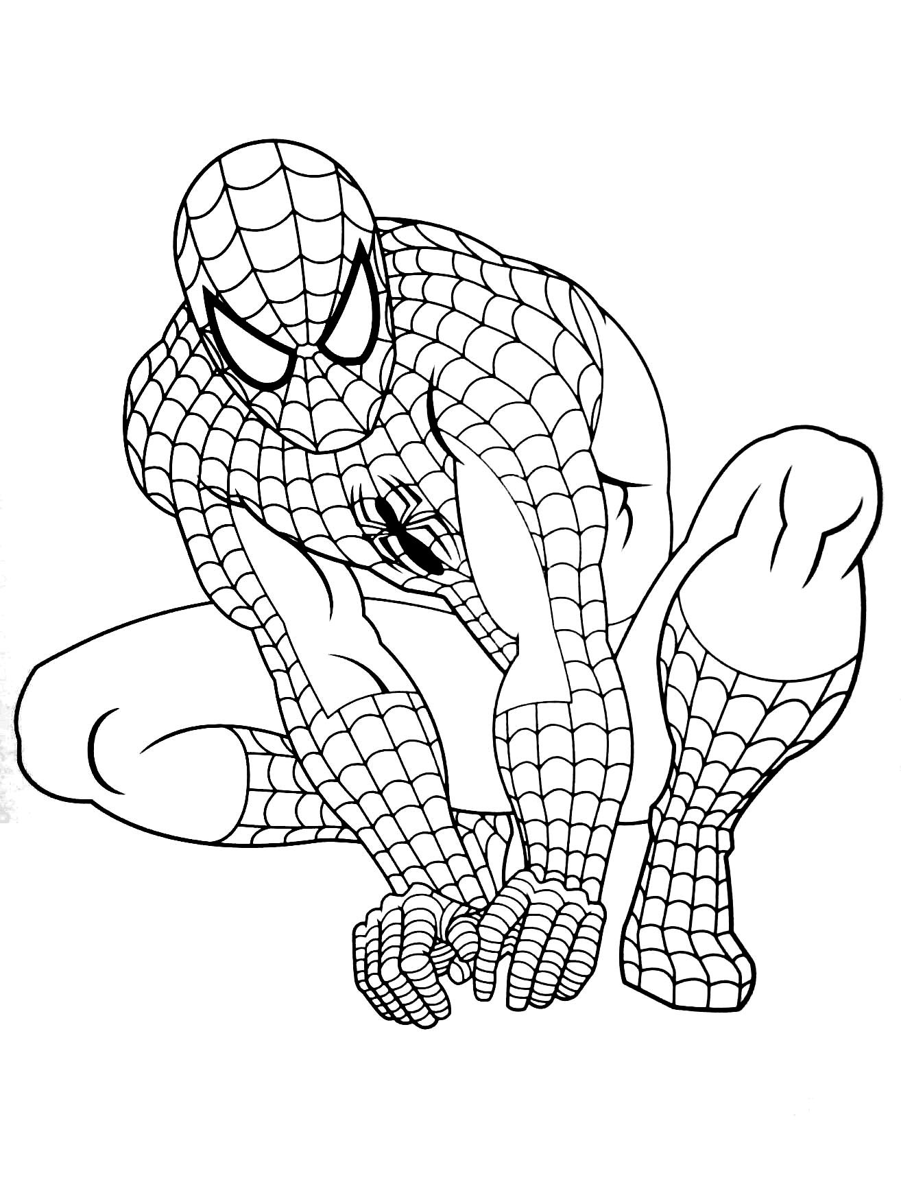 Spiderman Coloring Pages For Kids
 Spiderman to print for free Spiderman Kids Coloring Pages