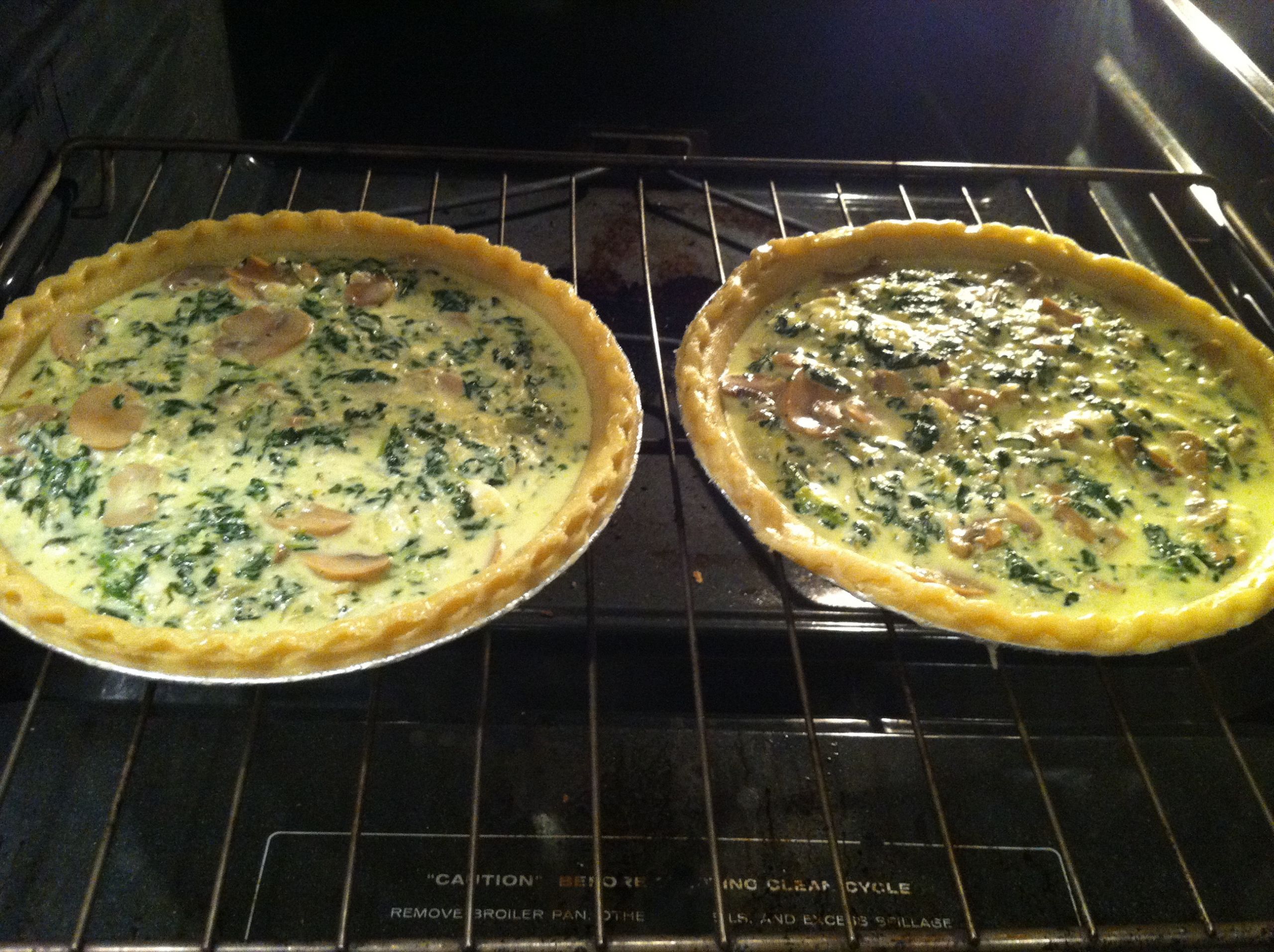 Spinach And Mushroom Quiche
 Spinach and Mushroom Quiche