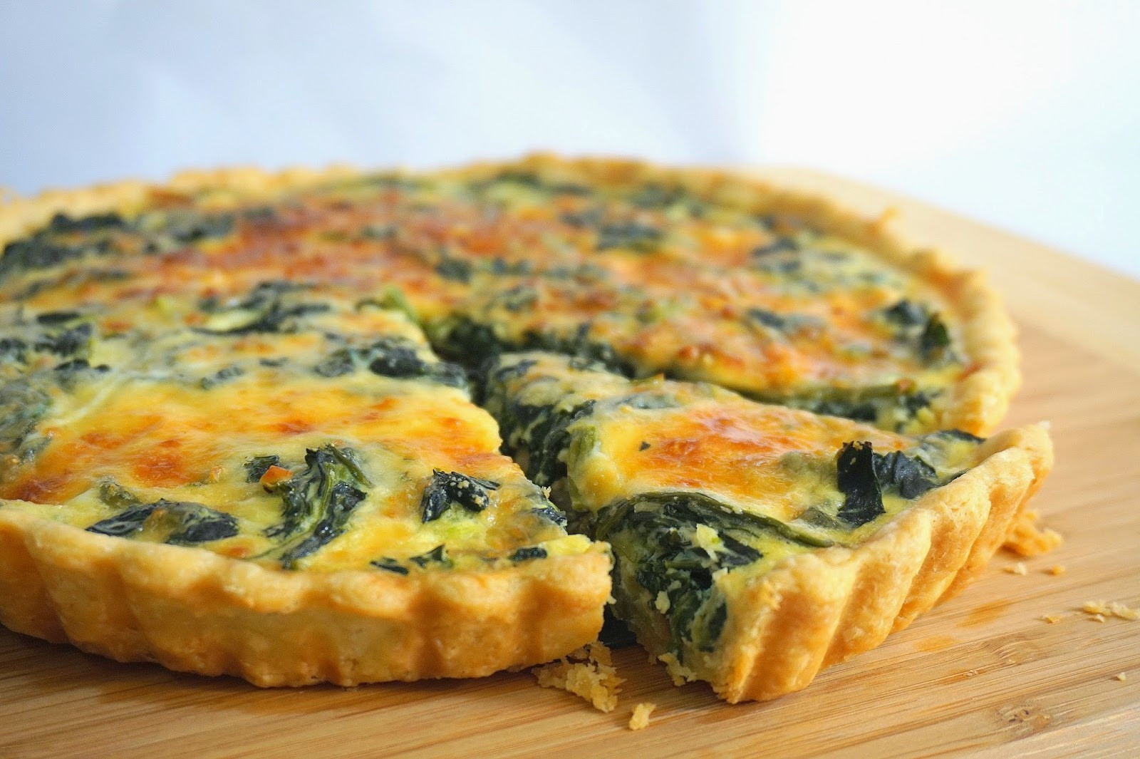 Spinach And Mushroom Quiche
 Spinach bacon and Mushroom Quiche Sherbakes
