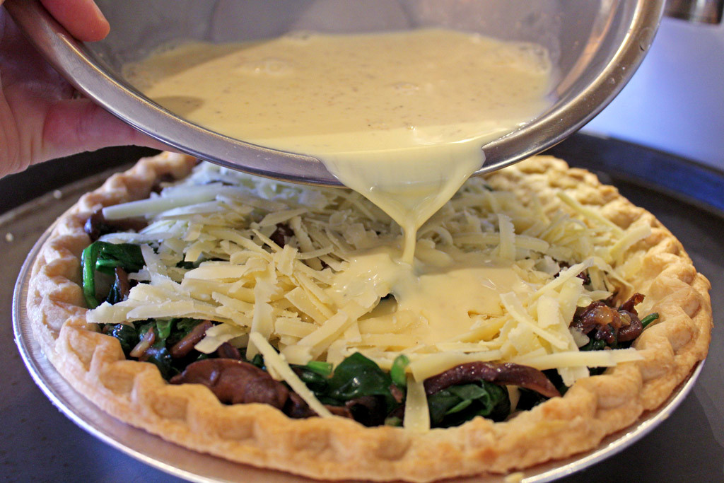 Spinach And Mushroom Quiche
 Mushroom Spinach Quiche A Meatless Monday Recipe