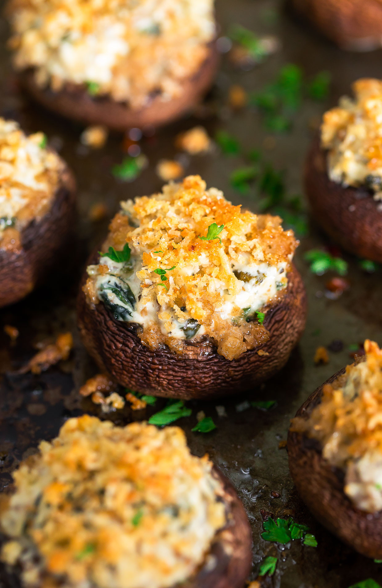 Spinach Stuffed Mushroom Recipe
 Cheesy Spinach Stuffed Mushrooms Peas And Crayons