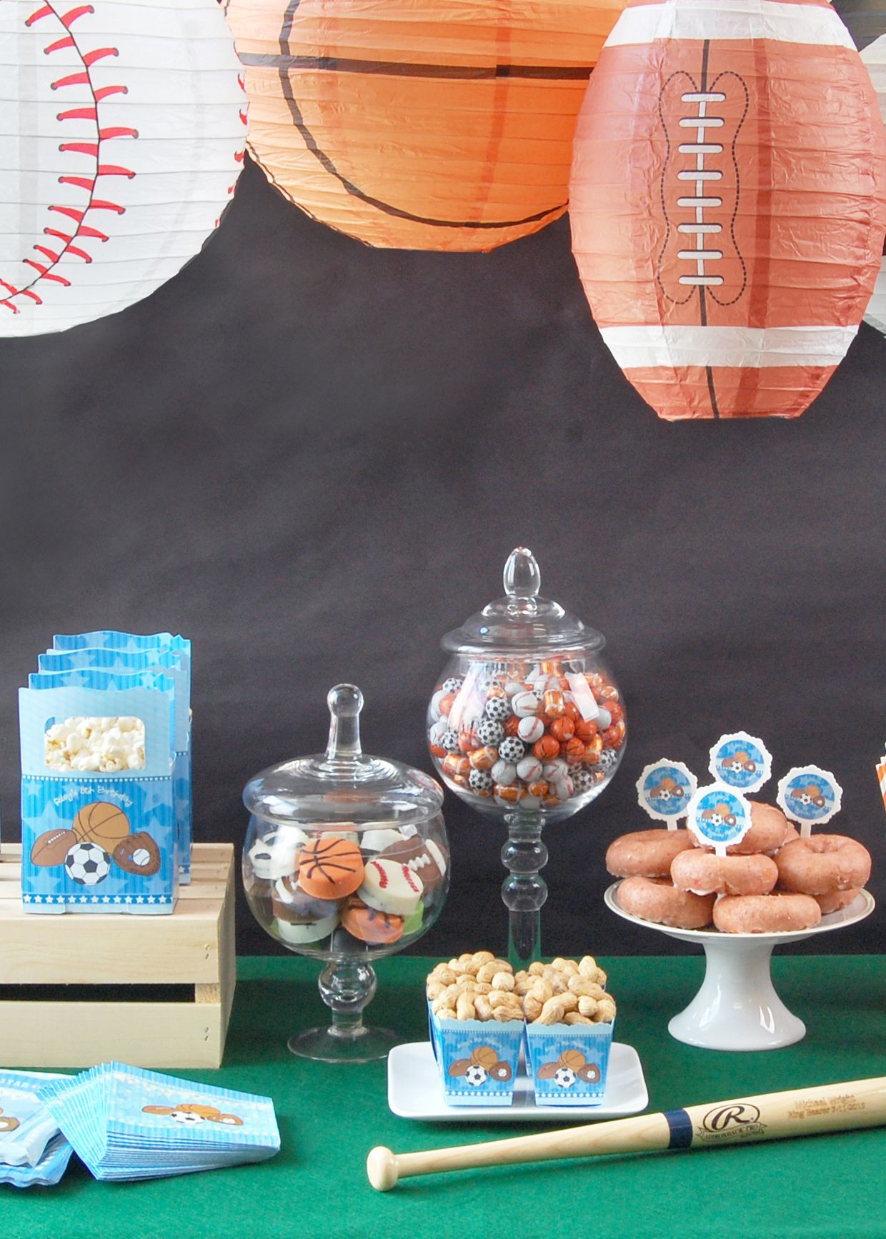 Sports Birthday Decorations
 Hit it out of the park with a fun sports themes birthday