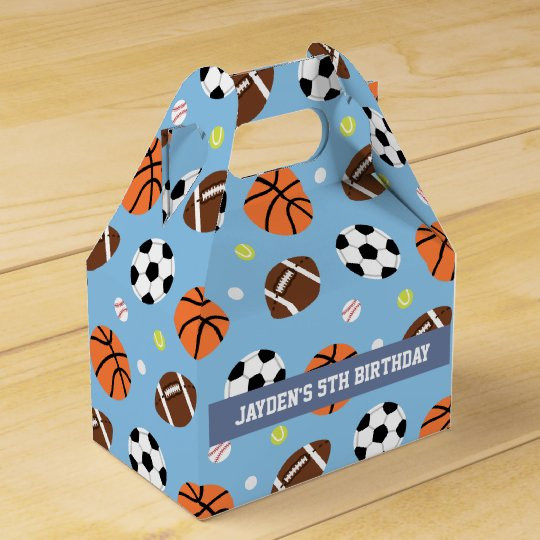 Sports Birthday Party Supplies
 Sports Themed Boys Birthday Party Supplies Favor Box
