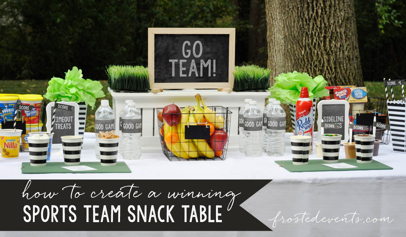 Sports Party Food Ideas
 Easy Party Food Ideas Sports Team Snack Table
