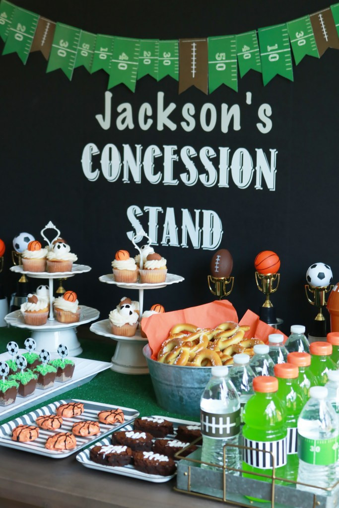 Sports Party Food Ideas
 Sports Themed Birthday Party Darling Darleen