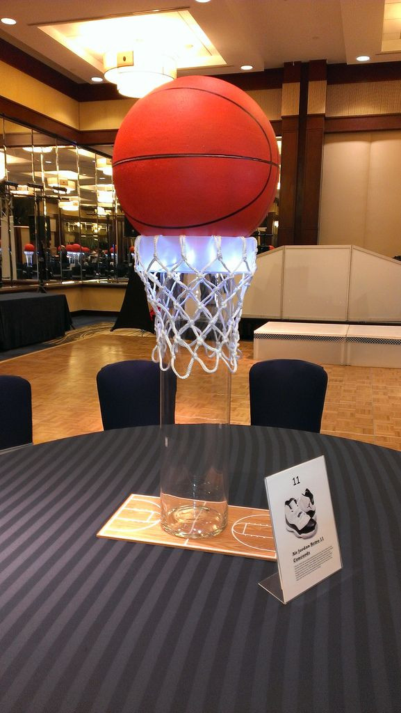 Sports Themed Graduation Party Ideas
 basketball centerpiece in 2020
