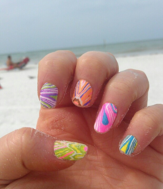 Spring Break Nail Colors
 Spring Break Beach nails Nail ideas