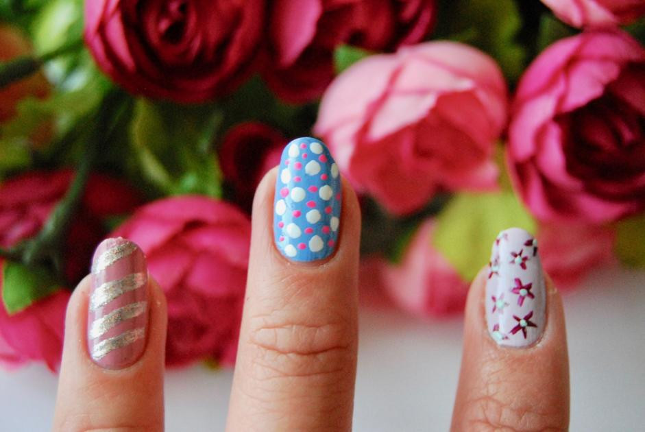 cute nail design for spring break