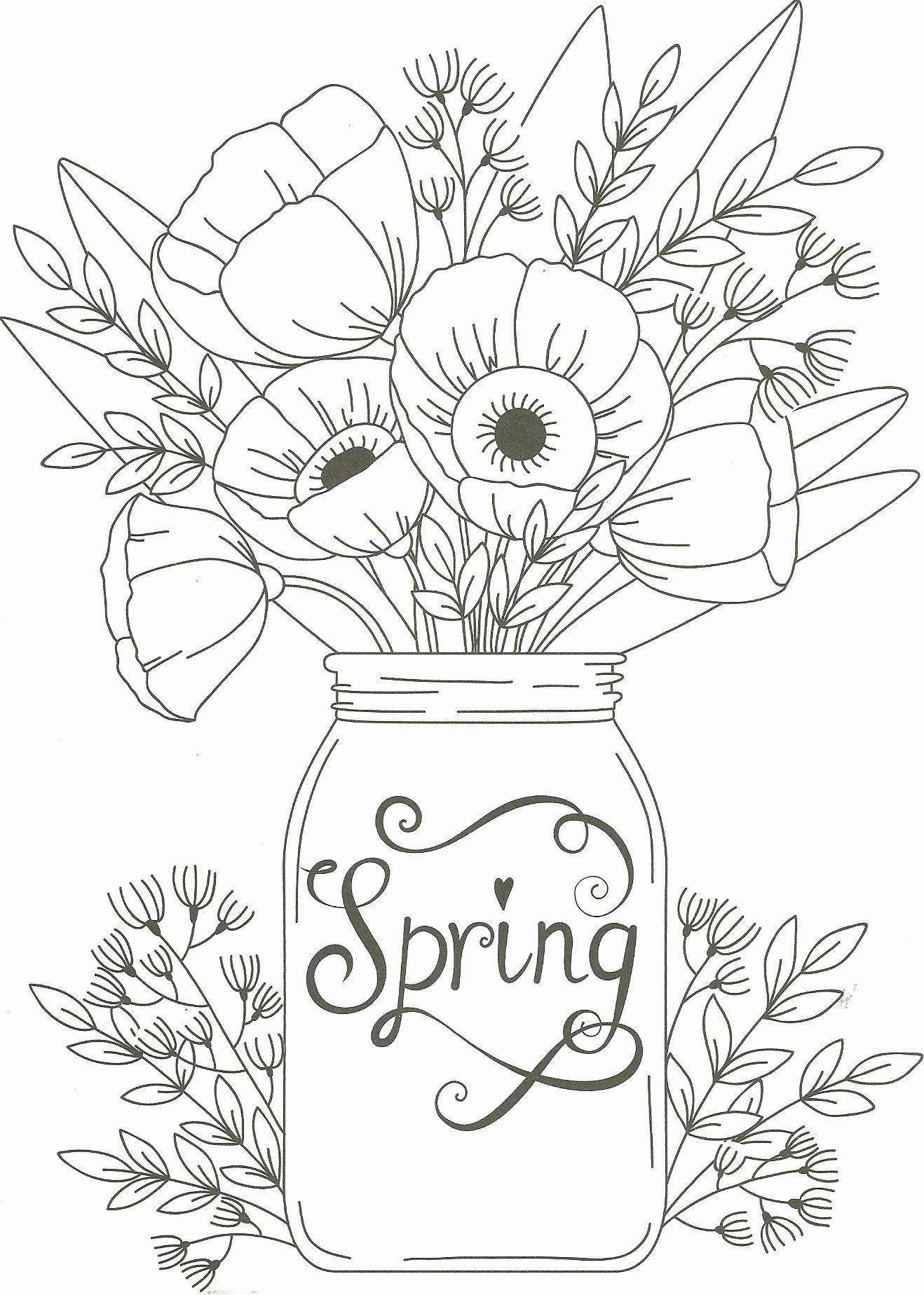 Spring Coloring Pages For Adults
 Spring Coloring Sheets for Adults in 2020 With images