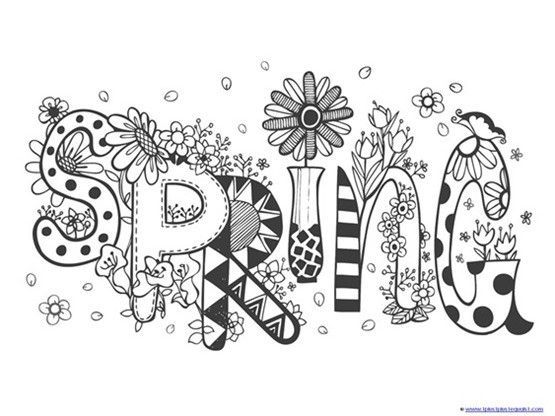 Spring Coloring Pages For Adults
 Spring Coloring Pages 1 1 1=1