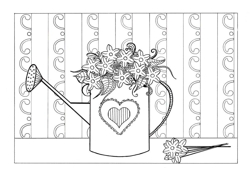 Spring Coloring Pages For Adults
 Spring Flowers Adult Coloring Page