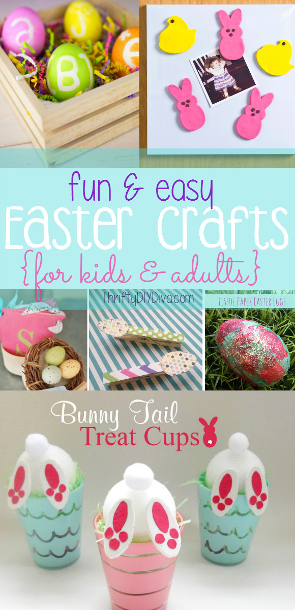 Spring Crafts For Adults
 Easy Easter Crafts for Kids and Adults