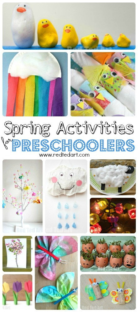 Spring Crafts For Preschoolers
 Easy Spring Crafts for Preschoolers and Toddlers Red Ted