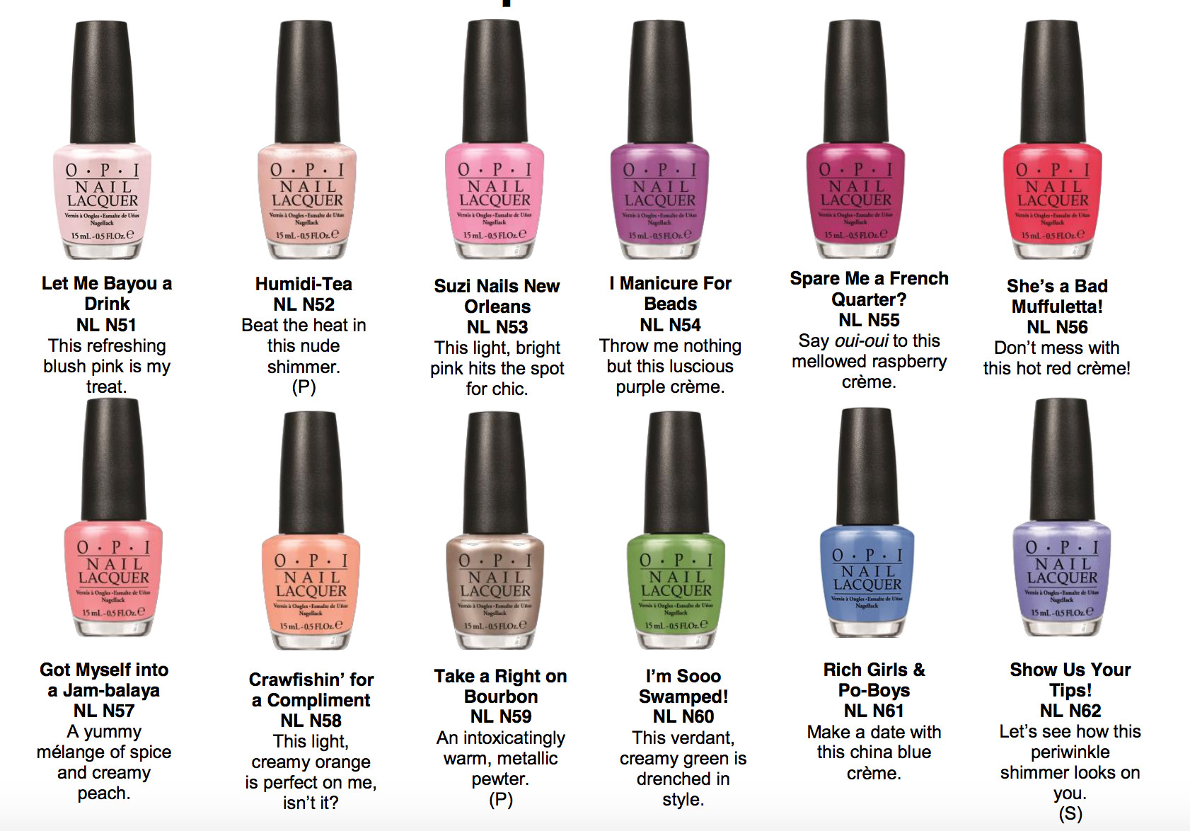 Spring Nail Colors Opi
 OPI New Orleans spring nail colors The Daily Details