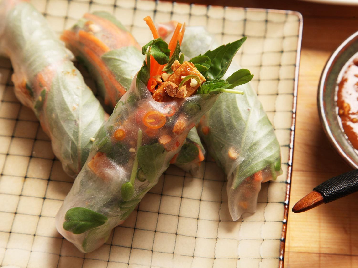 Spring Vegan Recipes
 Easy Vegan Crispy Tofu Spring Rolls With Peanut Tamarind