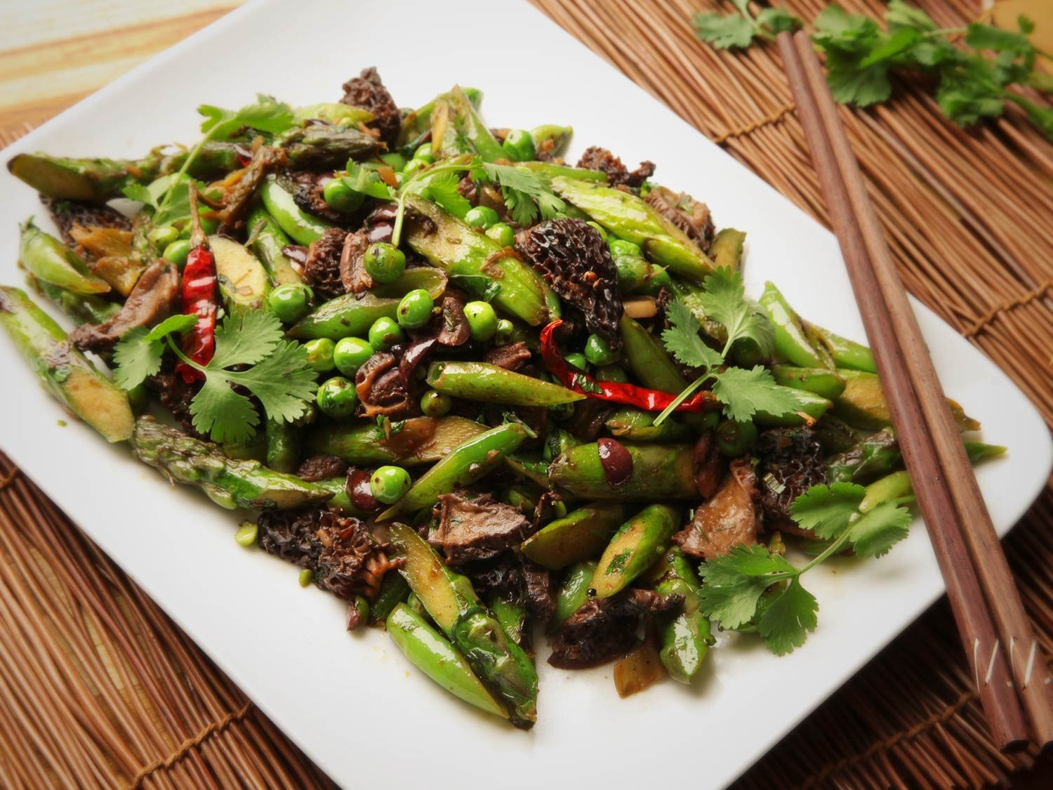 Spring Vegetarian Recipes
 Stir Fried Spring Ve ables With Black Olives and Sichuan