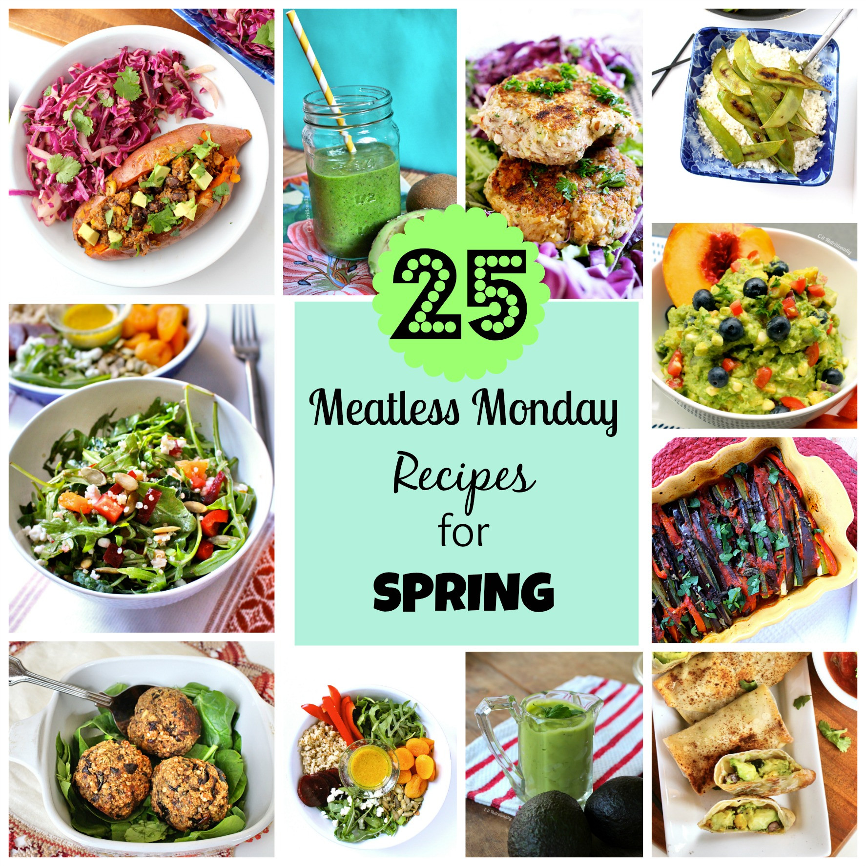 Spring Vegetarian Recipes
 25 Meatless Monday Recipes for SPRING C it Nutritionally
