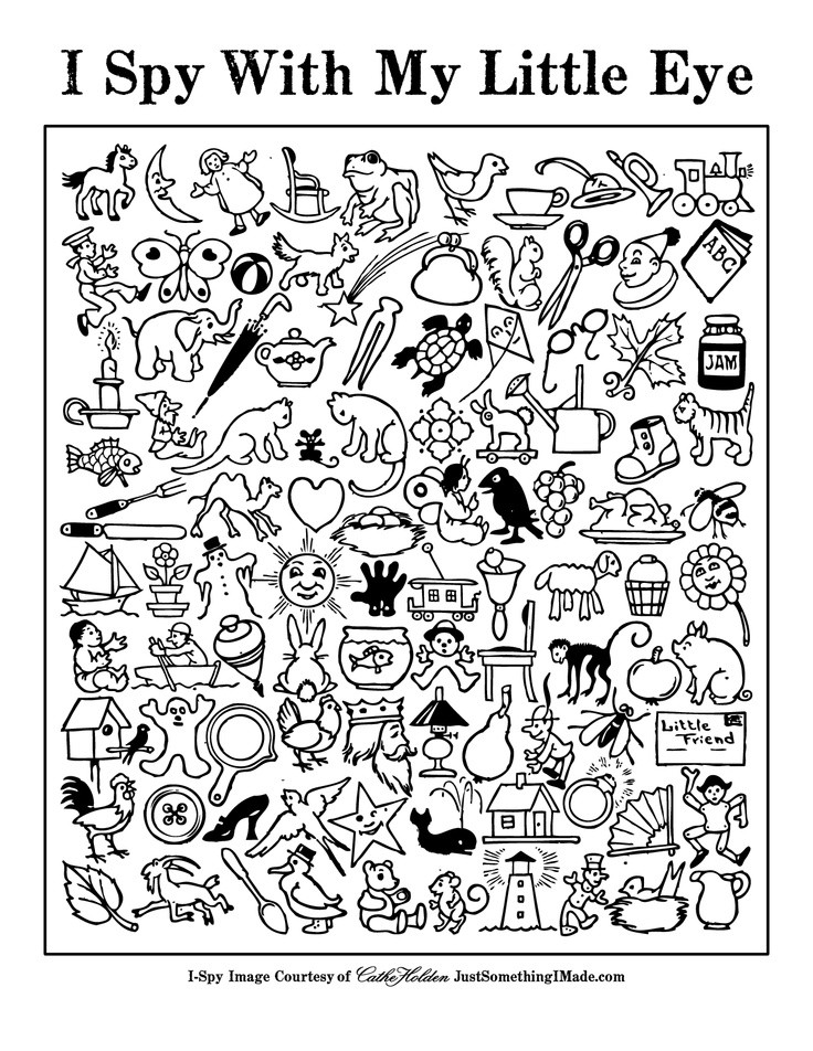 Spy Kids Coloring Pages
 I Spy With My Little Eye