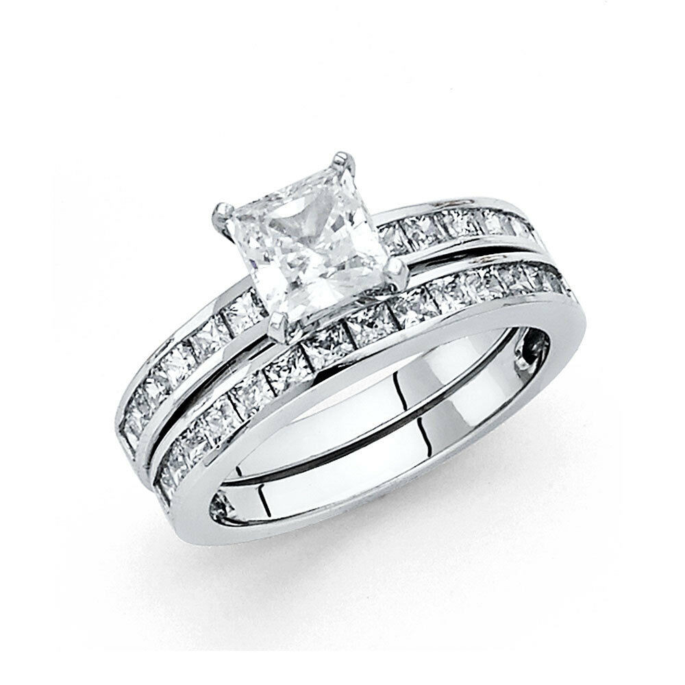 Square Princess Cut Engagement Rings
 1 5 CT Diamond Square Princess Cut Engagement Ring Wedding