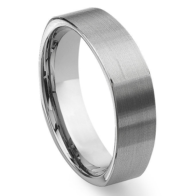 Square Wedding Bands
 Tungsten Carbide Square Wedding Band Ring