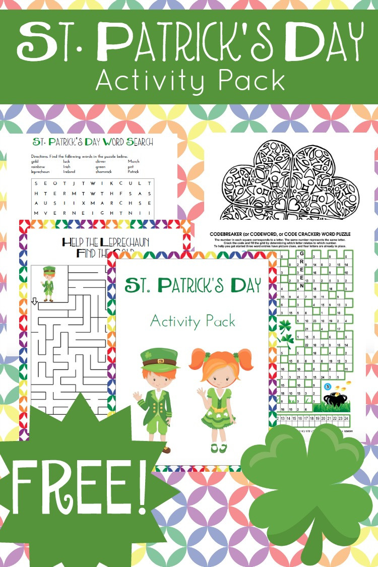 St Patrick Day Games And Activities
 FREE Huge St Patrick s Day Activity Fun Pack Suits