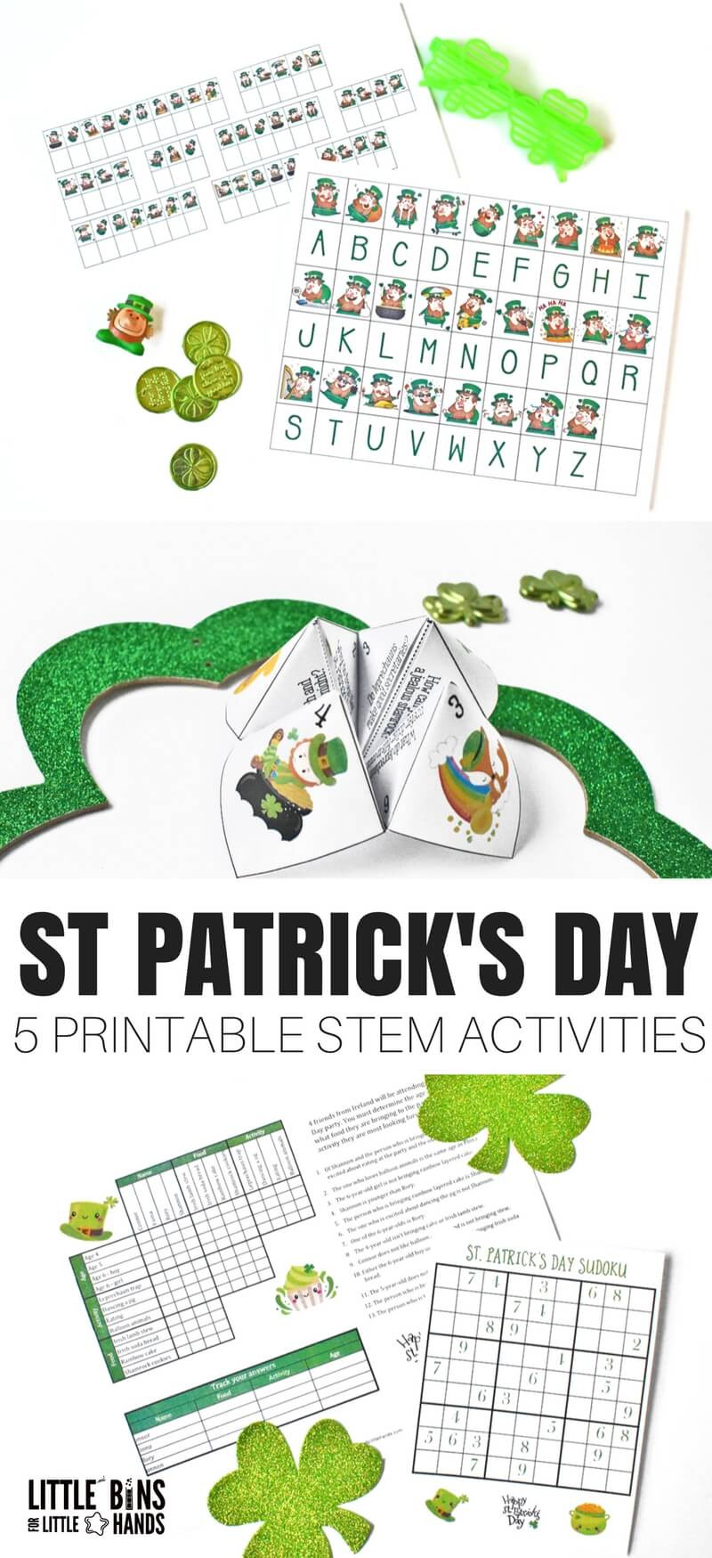 St Patrick Day Games And Activities
 Printable St Patricks Day STEM Activities for Kids FREE