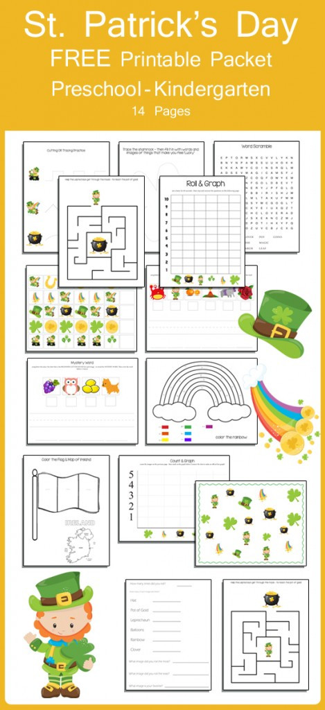 St Patrick's Day Activities For Pre K
 FREE St Patrick s Day Preschool and Kindergarten Packet