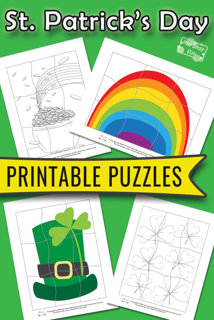 St Patrick's Day Activities For Pre K
 St Patrick s Day Printable Puzzles for Kids Itsy Bitsy Fun
