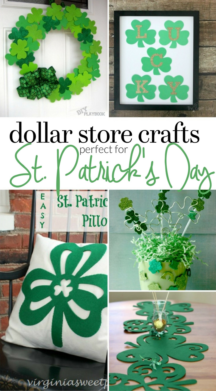 St Patrick's Day Craft Ideas
 St Patrick s Day Crafts from the Dollar Store The Crazy