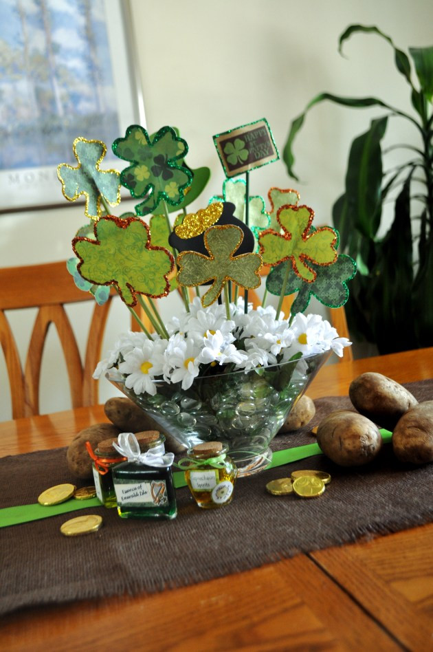 St Patrick's Day Decor
 My Finally Finished St Patrick’s Day Table Decorations