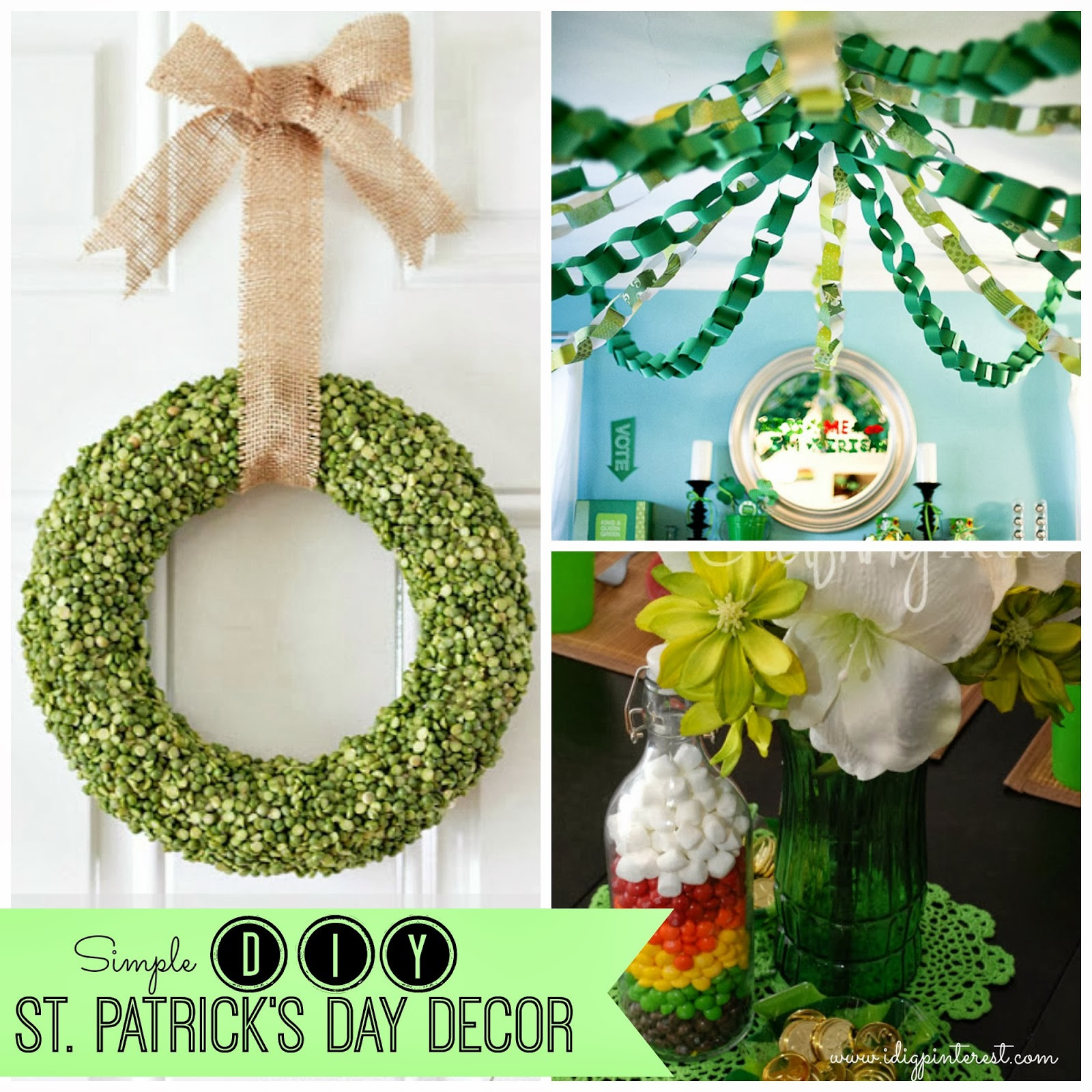 St Patrick's Day Decor
 Simple Inexpensive DIY St Patrick s Day Decor I Dig