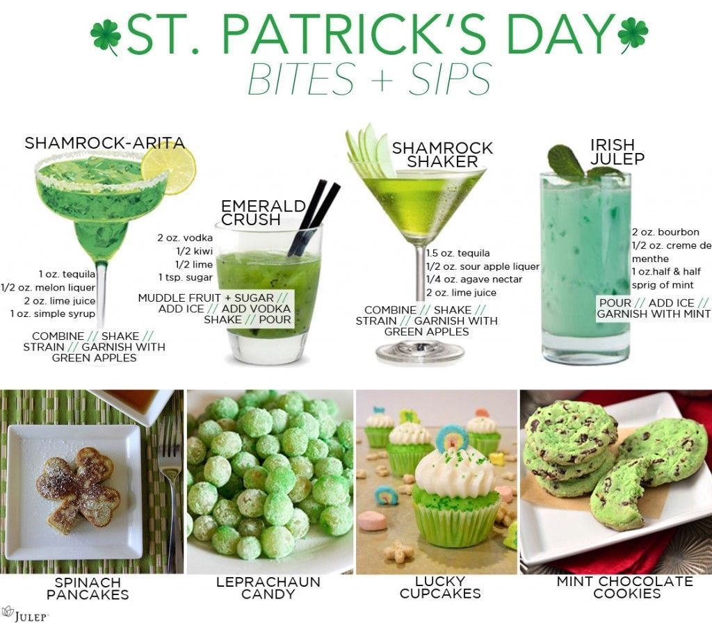 St Patrick's Day Drink Ideas
 St Patrick s Day Drinks And Treats s and