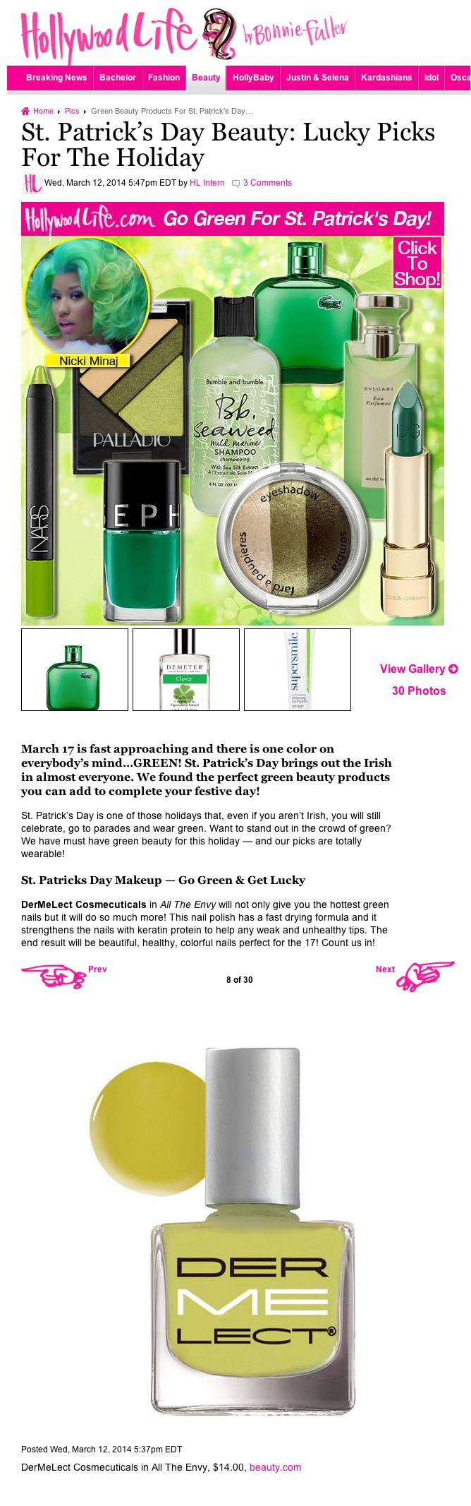 St Patrick's Day Makeup Ideas
 St Patrick’s Day Beauty Lucky Picks For The Holiday