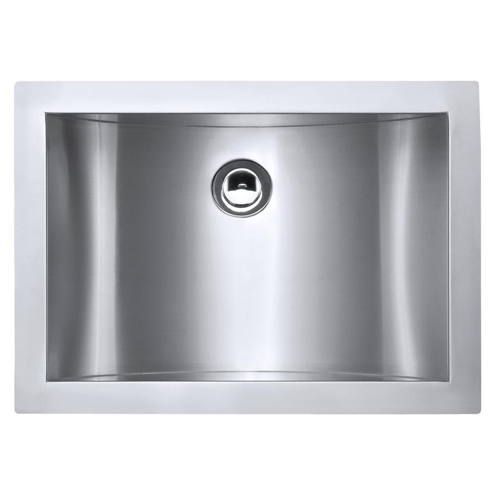 Stainless Steel Bathroom Sinks
 Ruvati 21 in Undermount 18 Gauge Stainless Steel Bathroom