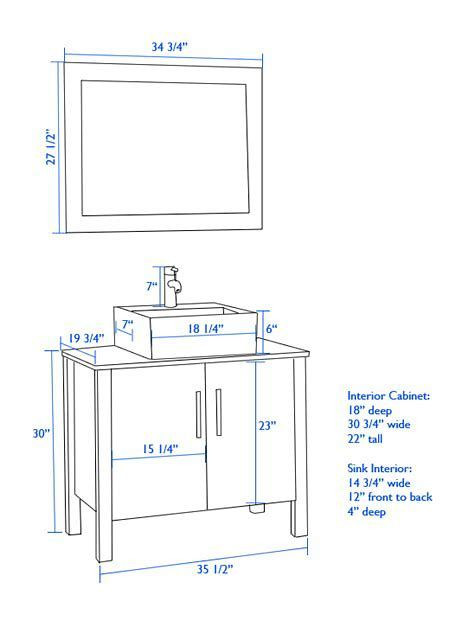 Standard Bathroom Sink Height
 Image result for standard height for vanity with vessel