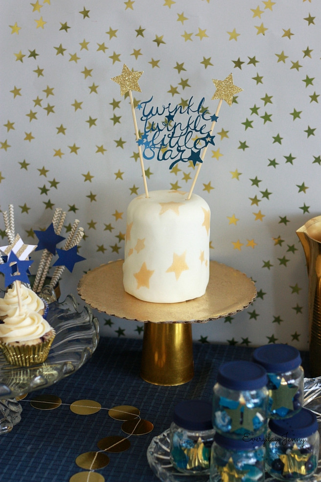 Star Birthday Decorations
 NAVY AND GOLD TWINKLE TWINKLE LITTLE STAR FIRST BIRTHDAY