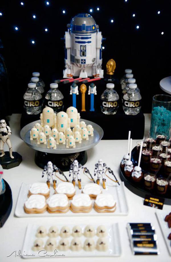 Star Wars Birthday Party Ideas
 Kara s Party Ideas Star Wars Boy Yoda Darth Vader Space
