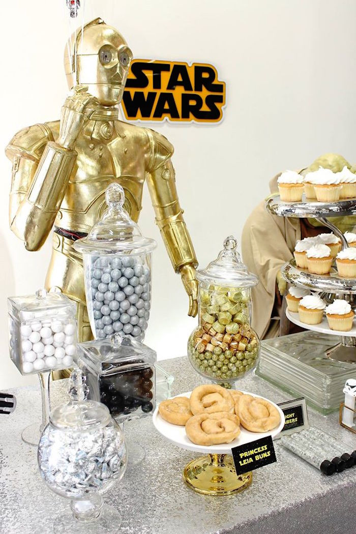 Star Wars Birthday Party Ideas
 Kara s Party Ideas Movie Celebration Star Wars Birthday