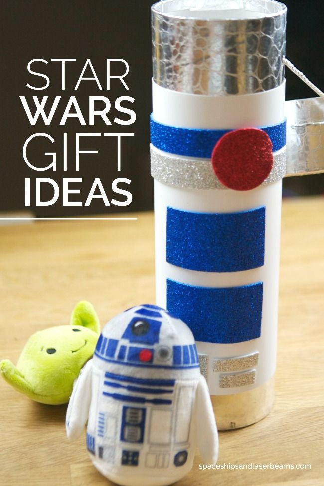 Star Wars DIY Gifts
 Star Wars Gift Ideas easy DIY R2D2 themed t package