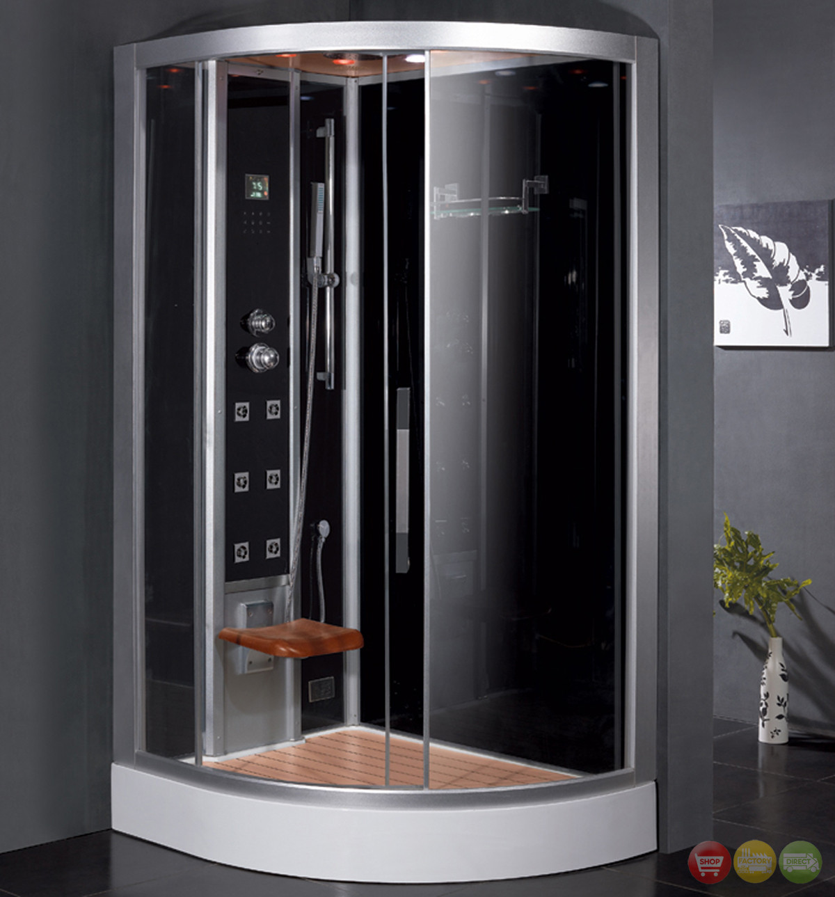 Steam Showers Bathroom
 Ariel Contemporary Steam Shower DZ967F8L