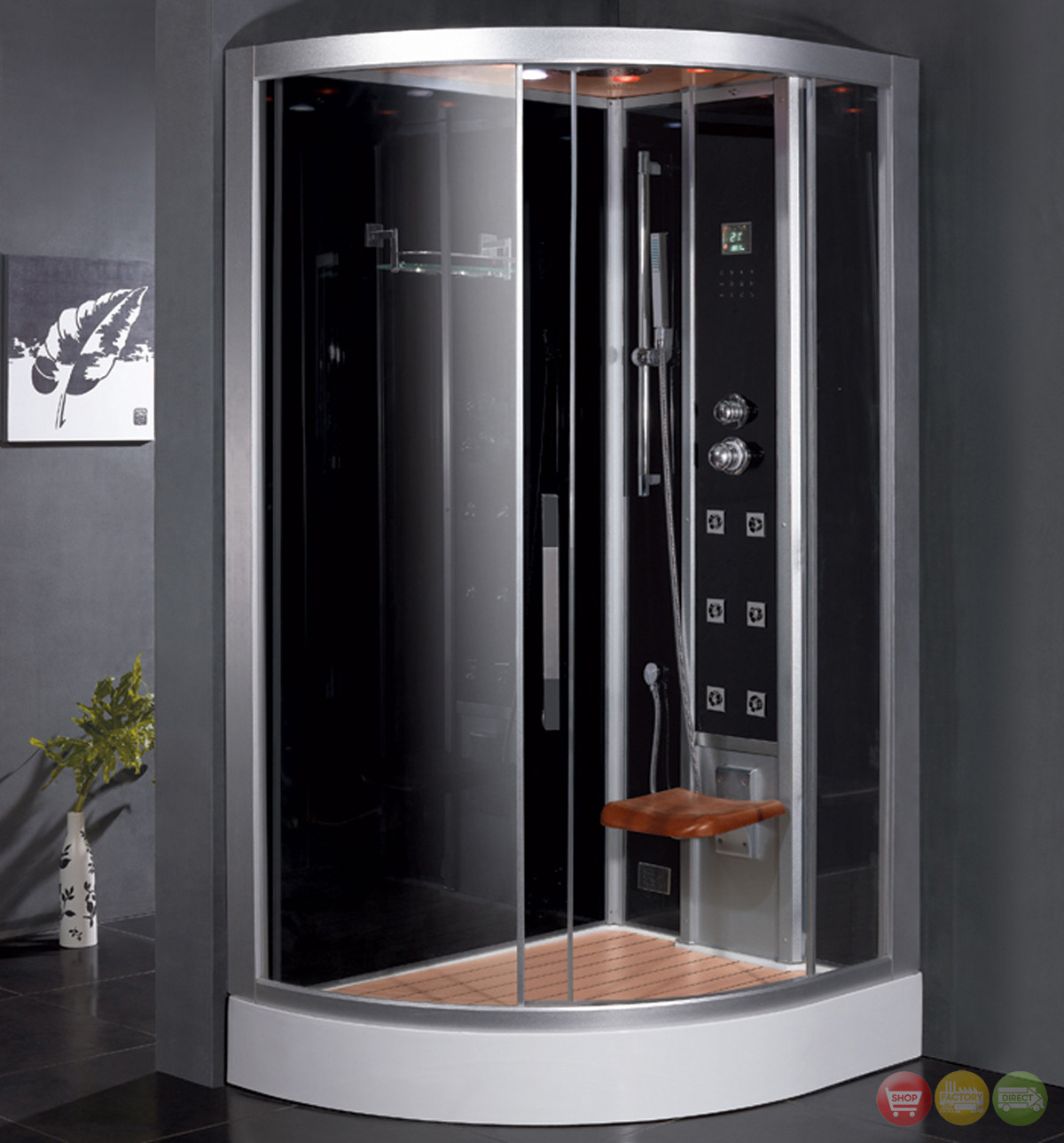 Steam Showers Bathroom
 Ariel Contemporary Steam Shower DZ967F8R