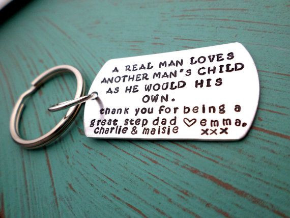 Stepfather Gift Ideas
 Step Dad Keychain Stepfather Gift Step Dad by