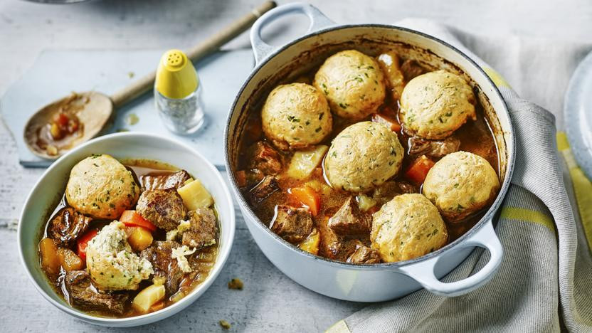 Stew Dumpling Recipe
 Beef stew with light herby dumplings recipe BBC Food