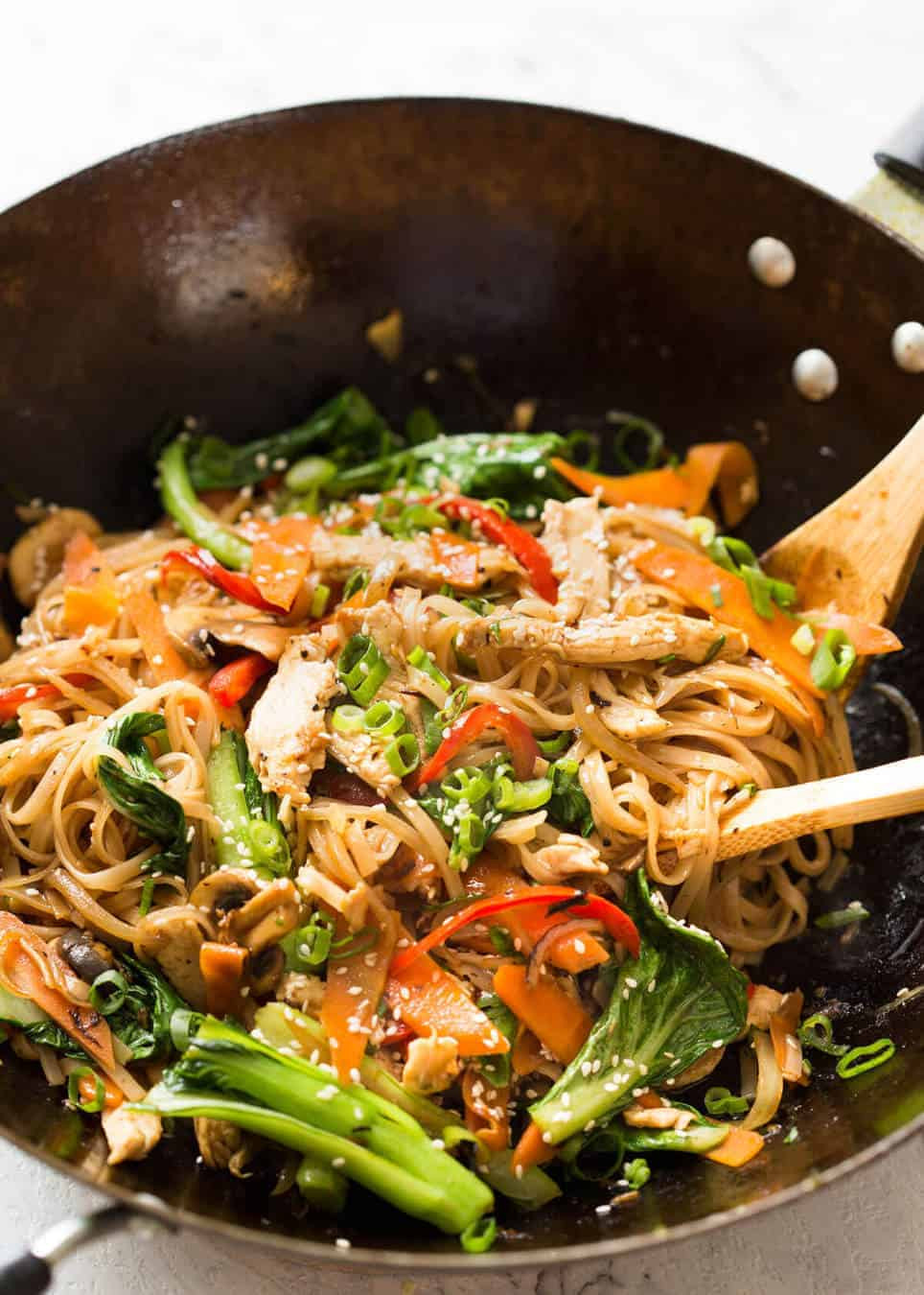 Stir Fried Rice Noodles Recipe
 Chicken Stir Fry with Rice Noodles