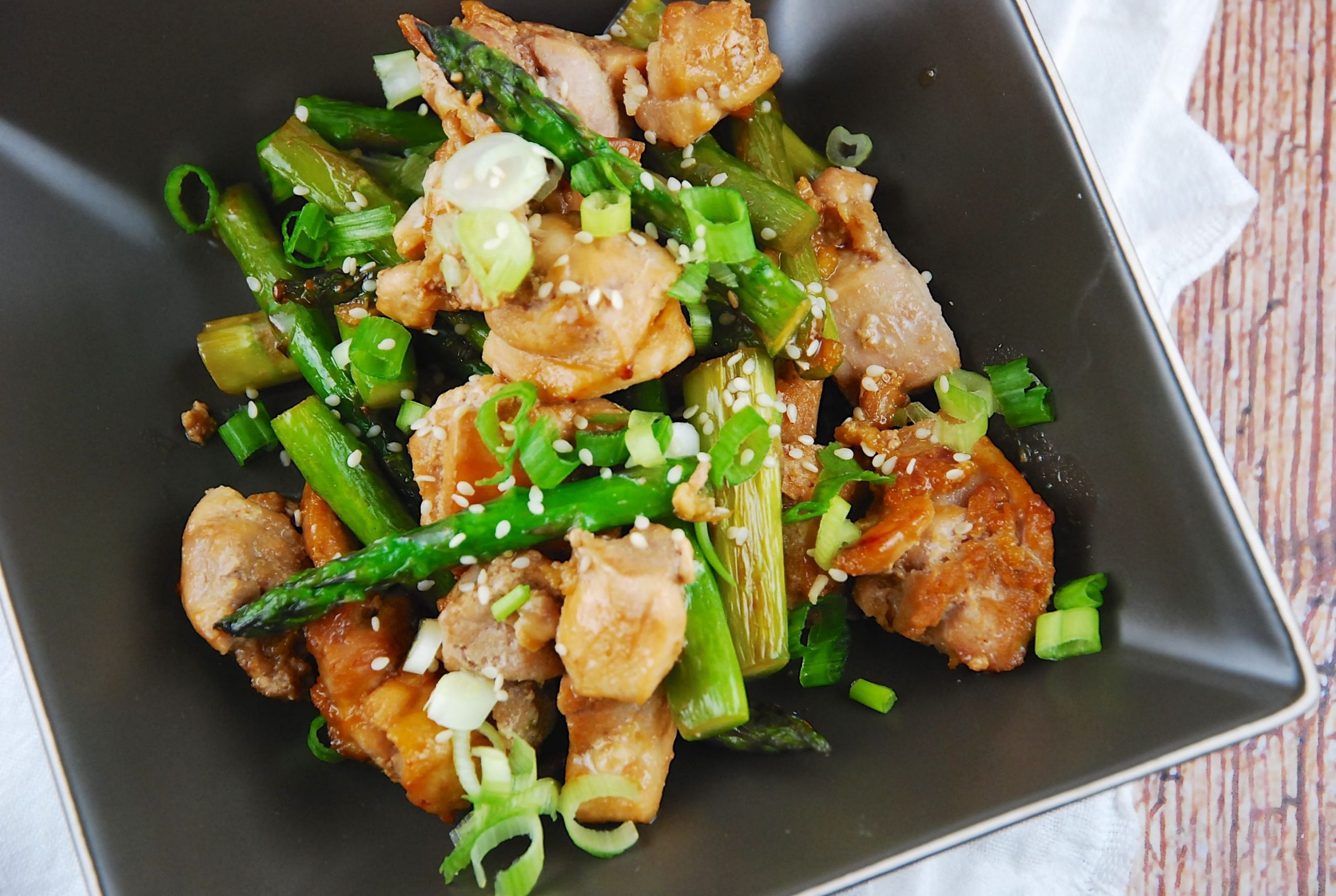 Stir Fry Asparagus
 Chicken and Asparagus Stir Fry Recipe 5 Points LaaLoosh