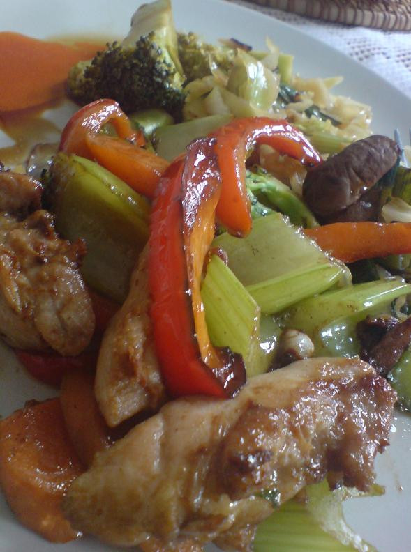 Stir Fry Chicken Thighs
 Quick Chicken Thighs with Ve ables Stir Fry