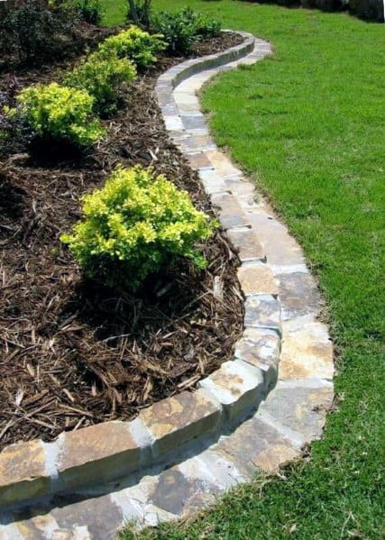 Stone Landscape Edging Ideas
 Top 40 Best Stone Edging Ideas Exterior Landscaping Designs