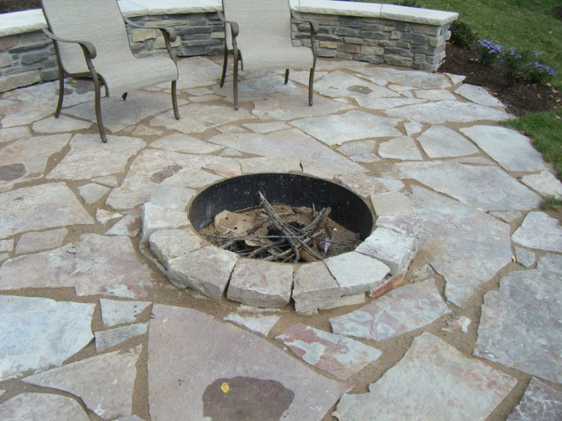 Stone Patio With Fire Pit
 Fire Pits Landscape pany in Western Twin Cities Metro