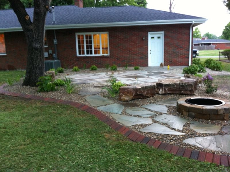 Stone Patio With Fire Pit
 Fire Pit Granite City IL Gallery Landscaping