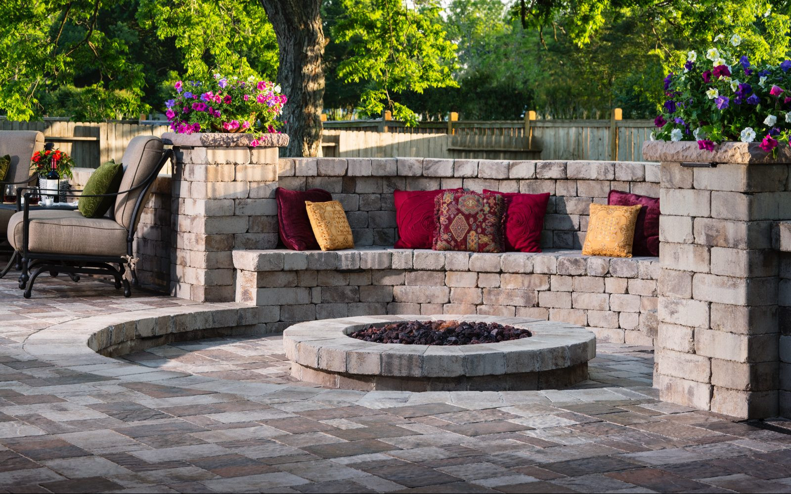 Stone Patio With Fire Pit
 Turn Up the Heat with These Cozy Fire Pit Patio Design